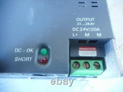 SIEMENS SITOP POWER SUPPLY 24DC 20amps - 3 Phase supply 6EP1-436-1SH01
