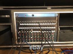 SL 4000 Series Mic Pre amps (x24) racked with power supply XLR IN/OUT