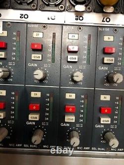 SL 4000 Series Mic Pre amps (x24) racked with power supply XLR IN/OUT