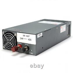 S-1000-24 Mean Well 24v 40Amp PSU LED Power Supply 100-240V AC 12A Switching