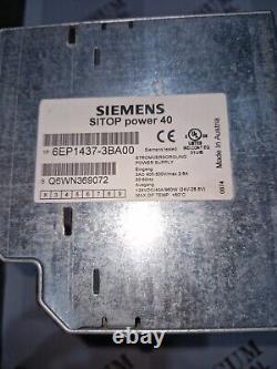 Siemens 6ep1437-3ba00 Power Supply Input 440vac Output 24vdc 40amp Fast Shipping