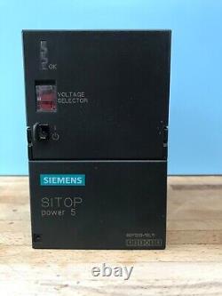 Siemens power supply SITOP Power 5 24v 5 Amp