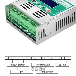 Solar Controller Battery Regulator 60AMP Blacklight For 12V 24V 36V 48V