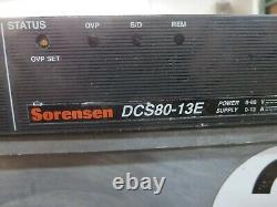 Sorensen, DCS80 13E, DC Power Supply Adjustable, Output 0-80 VDC, 0-13 AMP