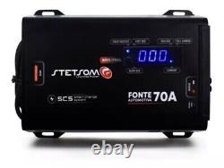 Stetsom Infinite Black Car Audio Power Supply Fonte 70A Battery Charger 70 Amp