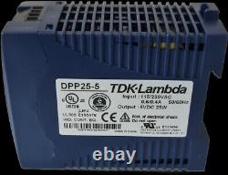 TDK Lambda DPP25-5 AC/DC DIN Rail Power Supply 5VDC 5AMP 25Watts