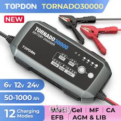 TOPDON 10 15 30 Amp Automotive Battery Charger Stable Power Supply and Voltage