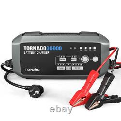 TOPDON 10 15 30 Amp Automotive Battery Charger Stable Power Supply and Voltage