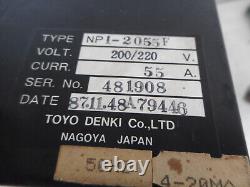 TOYO DENKI - PARACON - NP SCR POWER REGULATOR 55amps 220VAC Supply - NP1-2055
