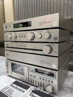 Technics Concise C01 HiFi Stereo Stack System Pre/Power Amp, Tuner, Tape, Supply