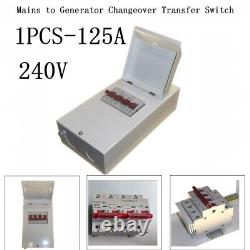 (UK) Transfer Switch 1 Piece 125A Dual Power Supply Normally Closed High Quality