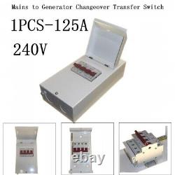 (UK) Transfer Switch 1 Piece 125A Dual Power Supply Normally Closed High Quality