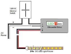 UL Listed 12v 300w Dimmable LED Light Triac Driver Power supply AC 25 Amp