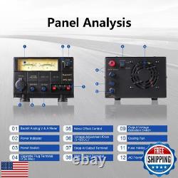 Universal Compact Bench Power Supply- 30 Amp Regulated Home Lab Benchtop AC-t