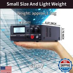 Universal Compact Bench Power Supply- 30 Amp Regulated Home Lab Benchtop AC-t