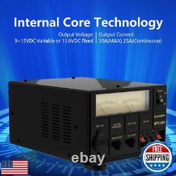 Universal Compact Bench Power Supply- 30 Amp Regulated Home Lab Benchtop AC-t