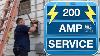 Upgrading An Electrical Service To 200 Amps 200amp Electricserviceupgrade Grounding Bonding