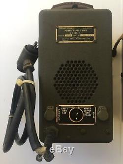 VTG WWII Signal Corps Type PE-157 Radio Power Supply Unit & BC-148-C BUNDLE Amp