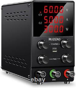 Variable 60V 5A Lab Bench DC Power Supply Precision Multi-Protection