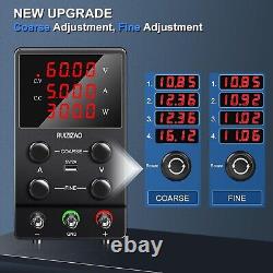 Variable 60V 5A Lab Bench DC Power Supply Precision Multi-Protection