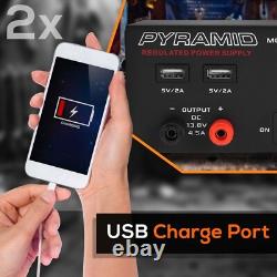 Versatile 7 Amp Power Supply with USB Ports & Cigarette Lighter for Electronics