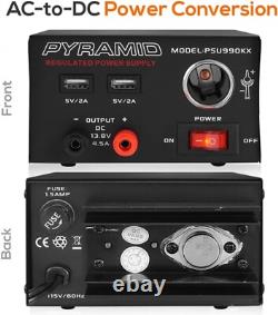 Versatile 7 Amp Power Supply with USB Ports & Cigarette Lighter for Electronics