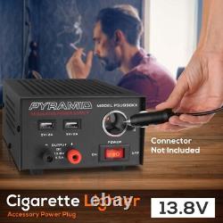 Versatile 7 Amp Power Supply with USB Ports & Cigarette Lighter for Electronics