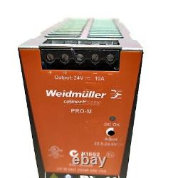 Weidmuller PRO-M 24 Volts 10 Amps Adjustable Power Supply. Made in Germany