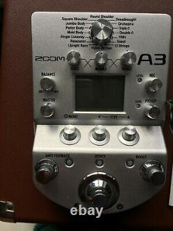 Zoom A3 Acoustic Pre-amp/effects pedal in good condition with power supply