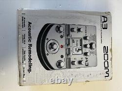 Zoom A3 Pre-Amp & Effects Pedal for Acoustic Guitar With US Power Supply