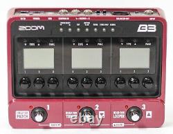 Zoom B3 Bass Effects and Amp Simulator Effect Pedal with Box and Power Supply