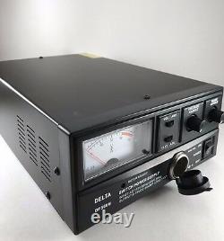 60 Amp 12v Delta Dps60m Ac/dc Alimentation Électrique Avec Volt Amp Meter Ham Cb Radio