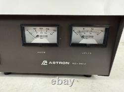 ALIMENTATION ÉLECTRIQUE MESURÉE ASTRON RS-35M 35 AMP En excellent état de fonctionnement