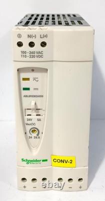ALIMENTATION RÉGULÉE SCHNEIDER ABL8REM24050 6OT22-660G Phaseo 240V, 5 AMP