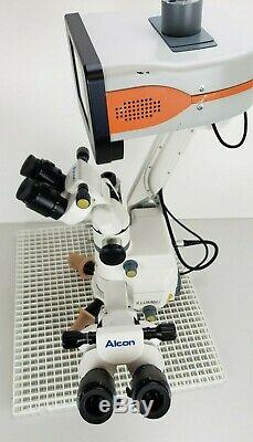 Alcon Luxor Ophtahlmic Microscope Vignetage-i Amp Avec Connexion Wi-fi Footpedal, Alimentation Électrique