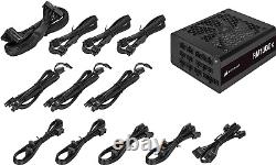 Alimentation ATX Rm1000X 80 Plus Gold Fully Modular 1000 Watt avec ventilateur de 135 mm M