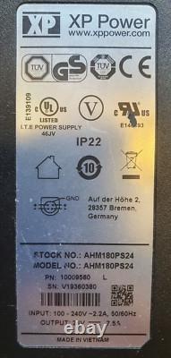 Alimentation/Bloc d'alimentation XP Power 24v 7.5amp 180w P/N AHM180PS24 (de qualité médicale) Usagé