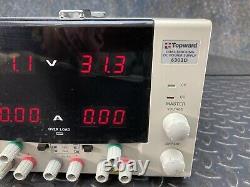 Alimentation En Courant Continu À Double Passage Vers Le Haut 6303d, 30 Volts, 3 Ampères