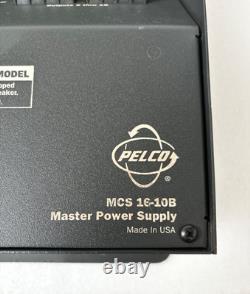 Alimentation Maître Pelco Mcs16-10b pour Caméra 10amp 16 Sorties Disjoncteur 120-240v