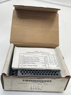 Alimentation Nemic Lambda EWS15-5 5V DC 3 Ampères Neuf dans la boîte