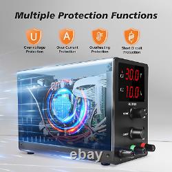 Alimentation à courant continu variable RUZIZAO, 30V 10A, alimentation de laboratoire réglable et régulée.
