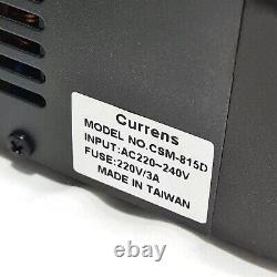 Alimentation à découpage Currens CSM815D. Entrée 220 Volts. 13,8 volts DC.