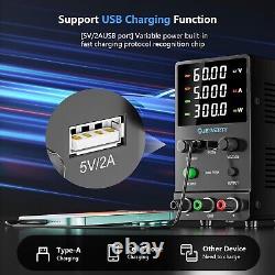 Alimentation de banc ajustable SPS-H 0-60V 5A, design léger et efficace