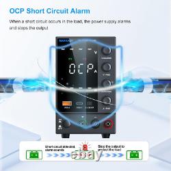 Alimentation de banc variable DC 120V 3A réglable avec charge rapide USB-C