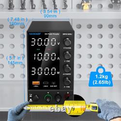 Alimentation de banc variable DC 120V 3A réglable avec charge rapide USB-C