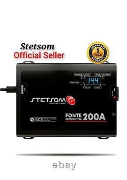Alimentation de voiture audio Stetsom Infinite Black Power Supply Fonte 200A Chargeur de batterie 200 Ampères