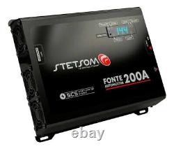 Alimentation de voiture audio Stetsom Infinite Black Power Supply Fonte 200A Chargeur de batterie 200 Ampères