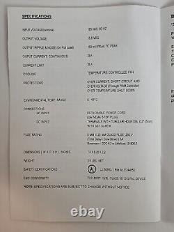 Alimentation électrique CC régulée Competition Electronics 23 Ampères CEI3710