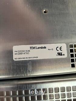 Alimentation électrique TDK Lamba GEN 300-33 en courant continu, montage en rack, 300Vdc, 33A, révision C