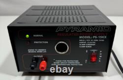 Alimentation électrique régulée PYRAMID PS-15KX 12 Ampères faible ondulation allume-cigare